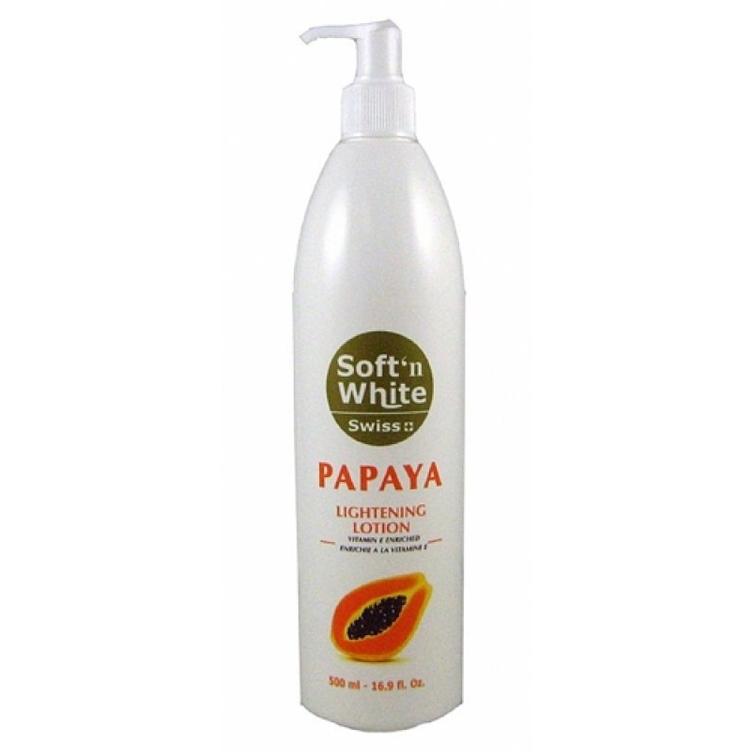 Soft`n`White Swiss Papaya Lotion Vitamin E enriched 500 ml
