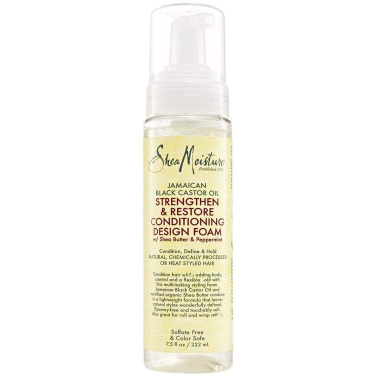Shea Moisture Jamaican Black Castor Oil Strengthen & Restore Conditioning Design Foam 222 ml