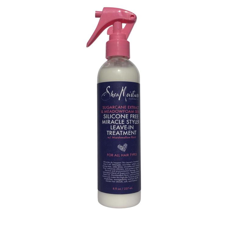 SheaMoisture Leave-In Conditioner - Sugarcane Extract & Meadowfoam Seed Silicone-Free Miracle Styler Leave-In Treatment 227 ml