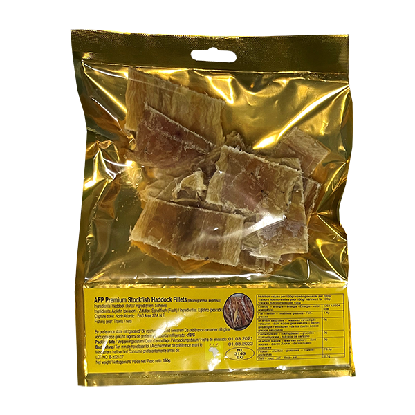 A.F.P Stockfish Haddock Fillets 150 g