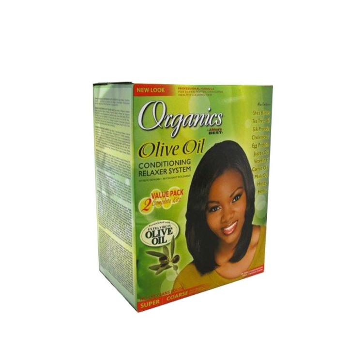 Africa`s Best Organics Olive Oil Relaxer Kit 2 Applications Super