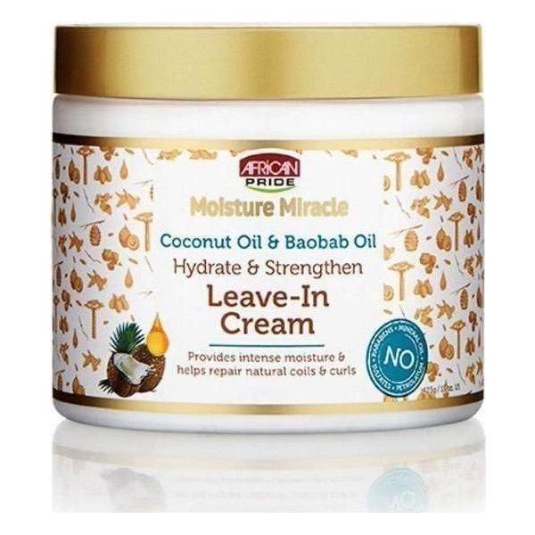 African Pride Moisture Miracle Coconut Oil & Baobab Oil Leave-In Cream 425 ml