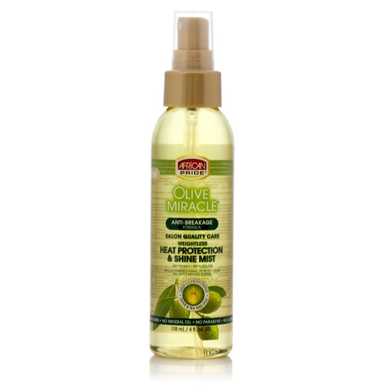 African Pride Olive Miracle Weightless Heat Protection & Shine Mist 118 ml