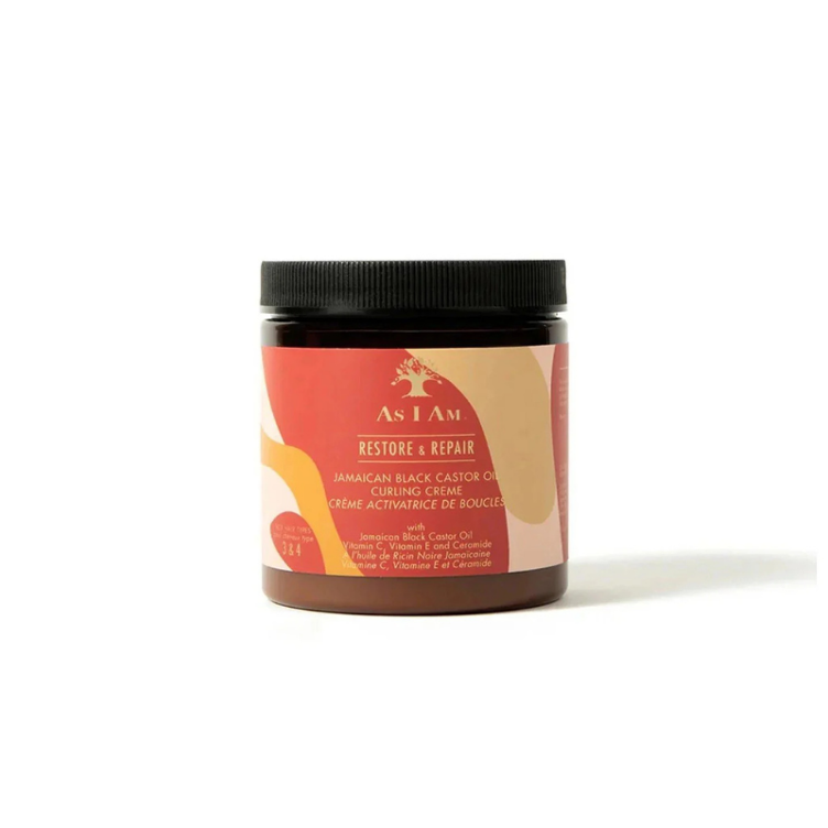 As I Am Restore & Repair Black Castor Oil Curling Creme 227g