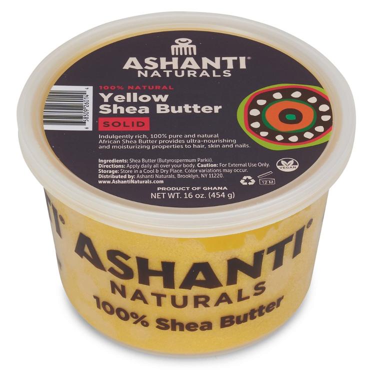 Ashanti 100% Solid Yellow Shea Butter 454 g