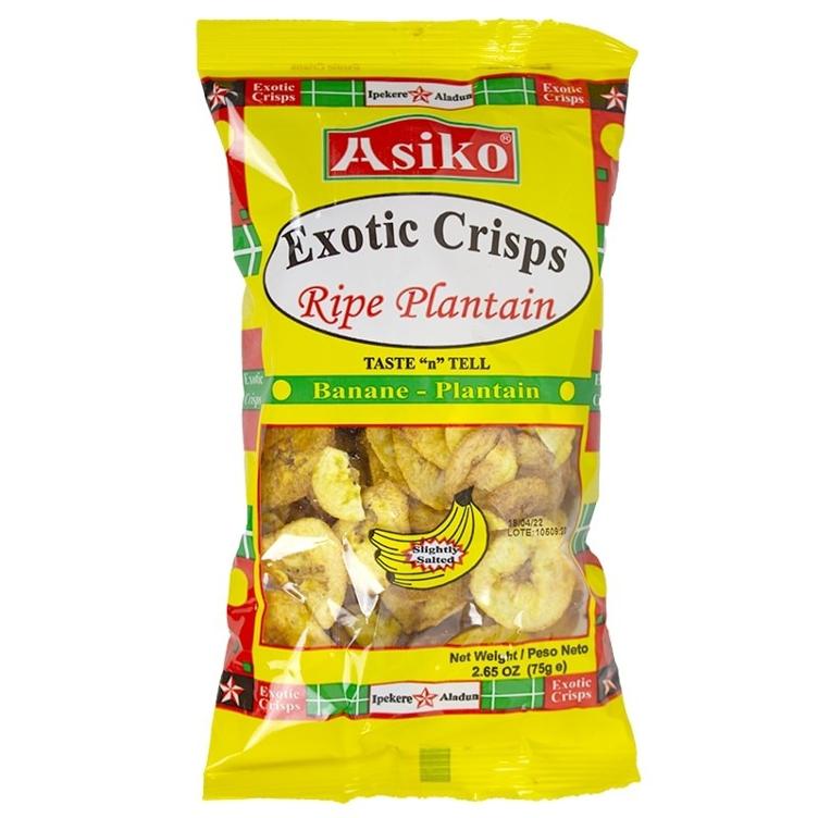 Ashiko Exotic Plantain Crisps Salted 75g