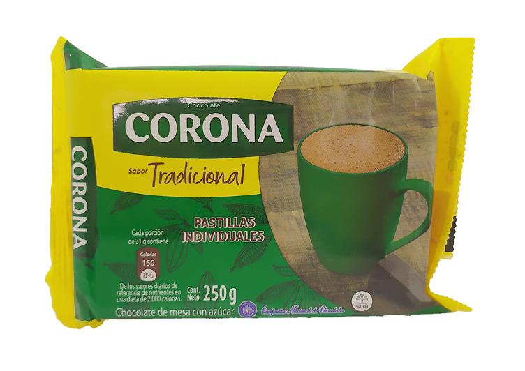 Chocolate corona tradicional 250 g