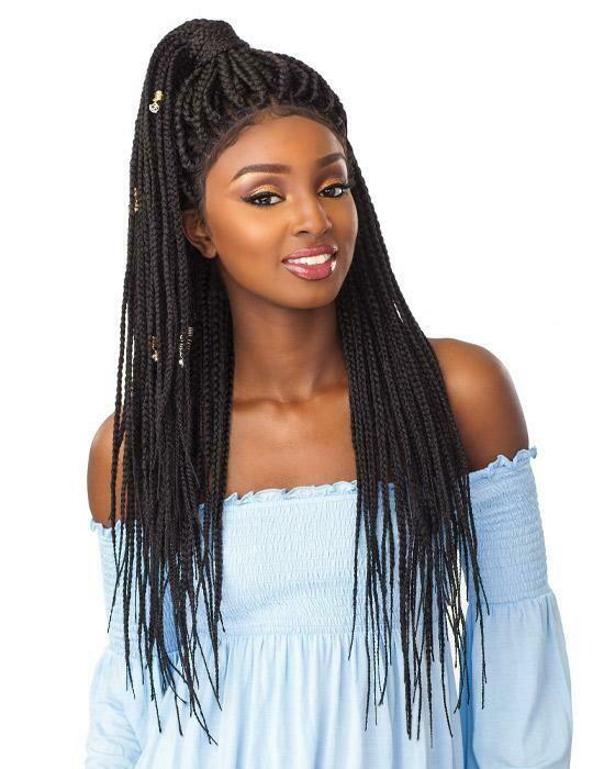 Cloud 9 Braided Lace Wig - Box Braid Large Color 1