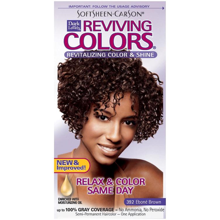 Dark & Lovely Hair Relax+Color 392 Eboné Brown
