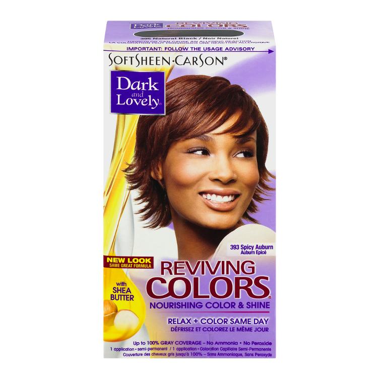 Dark & Lovely Hair Relax+Color 393 Spicy Auburn