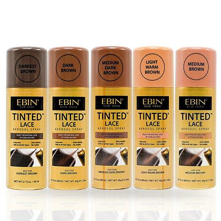 Ebin New York Tinted Lace Aerosol Spray cool deep brown 80ml