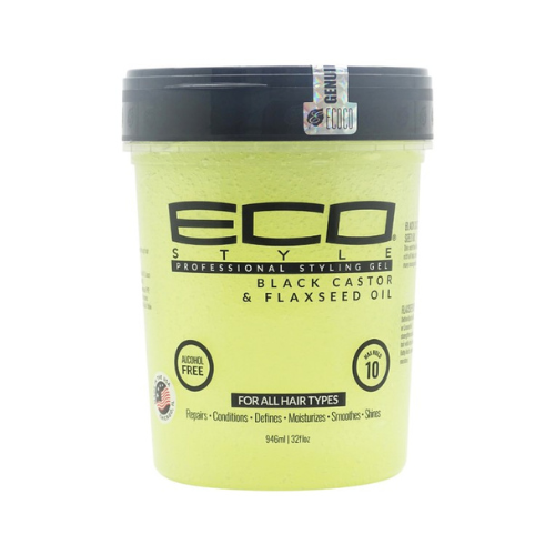 Eco Style Profesional Styling Gel Blackcastor & Flaxseed Oil 946 ml