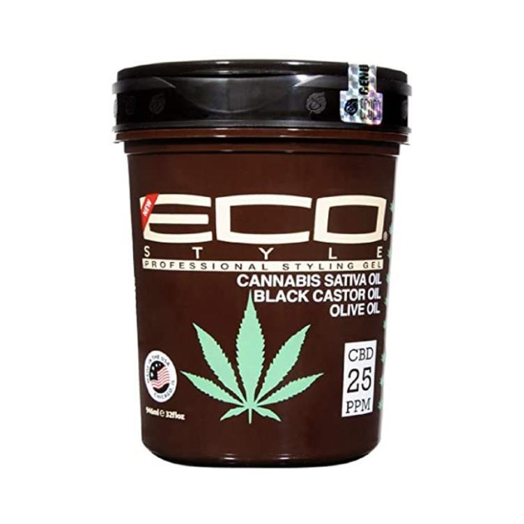 EcoStyler Styling Gel Cannabis Black Castor Olive Oil 946 ml