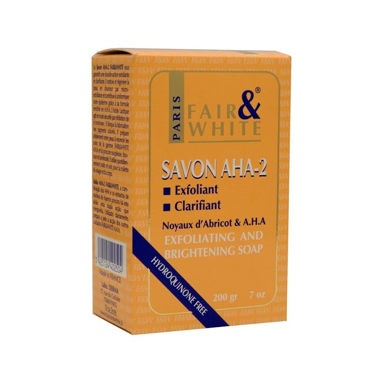 Fair and White Savon Aha-2 Exfoliating and Lightening Soap 200g