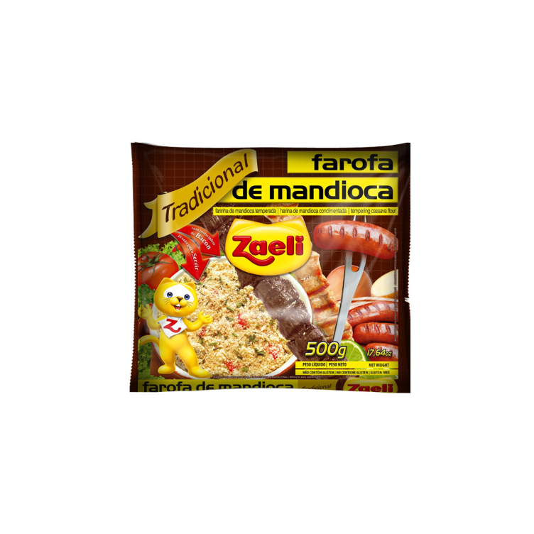 Farofa Mandioca Zaeli Tradicional 500g