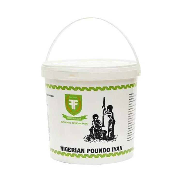 Fola Foods Pounded Yam Nigeria Bucket 4 kg