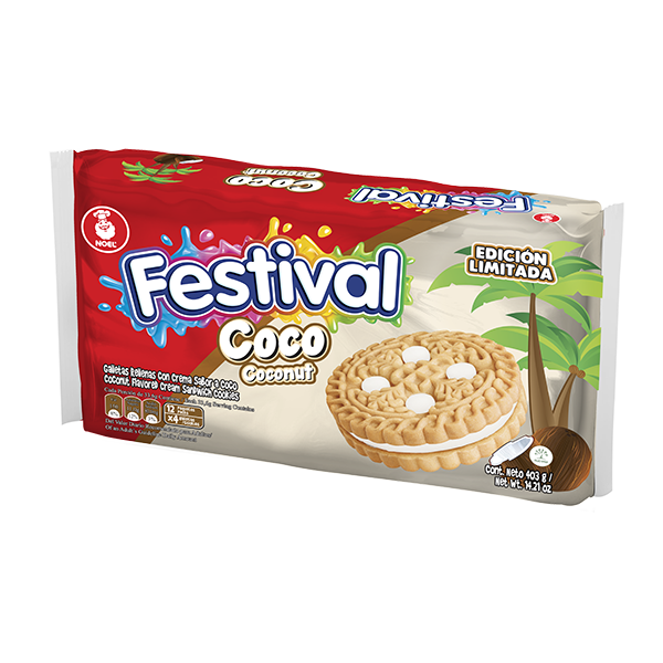 Galleta Festival Coconut Flav. Cookies 403 g