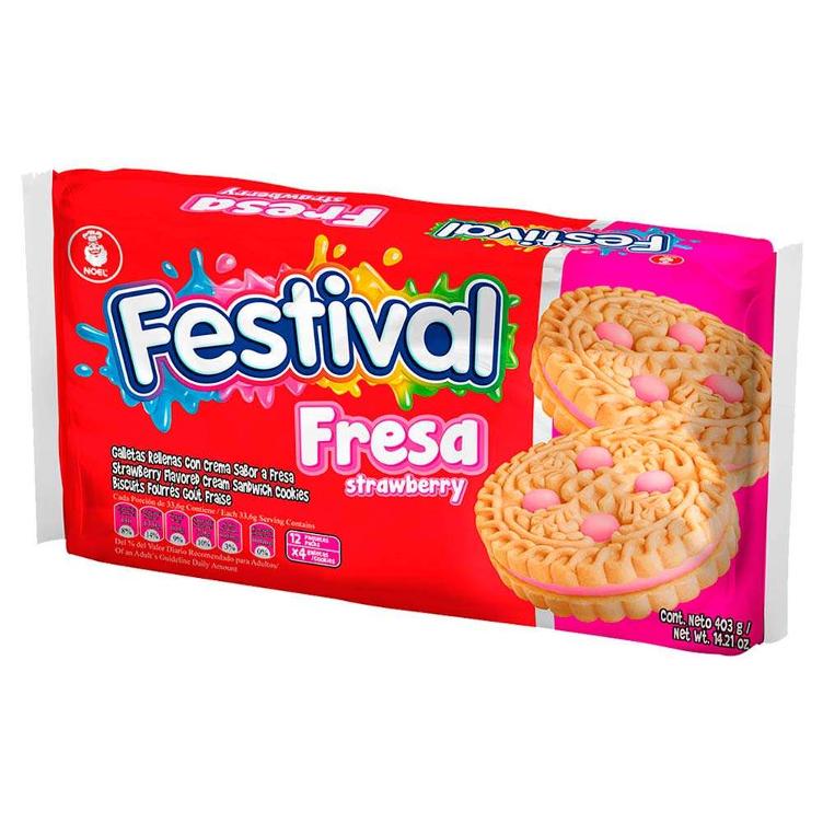 Galleta Festival Strawberry Flav. Cookies 403 g