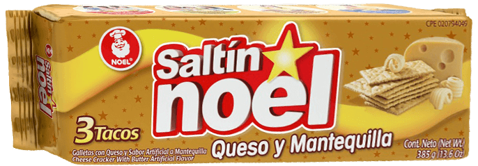 Galletas Saltin Noel queso y mantequilla 385 g