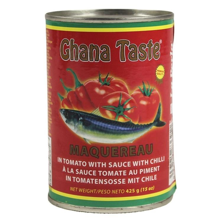 Ghana Taste Mackerel in Tomato Sauce with Chilli 425 g