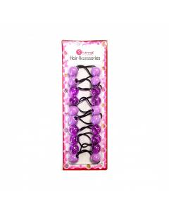 Hair Bobbles Purple Mix 10 pcs