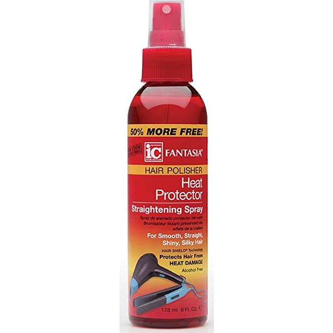 IC Fantasia Hair Polisher Heat Protector Straightening Spray 178 ml