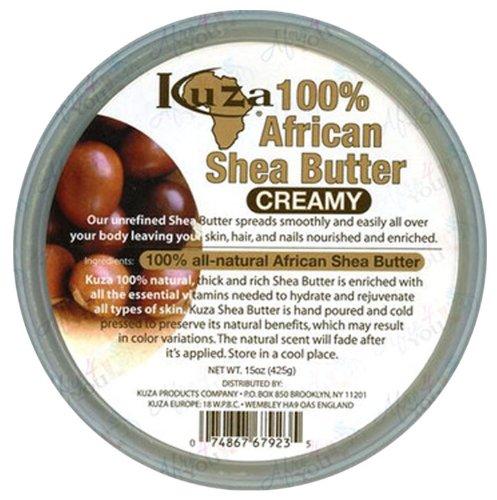 Kuza 100% African White Shea Butter Creamy 425 g