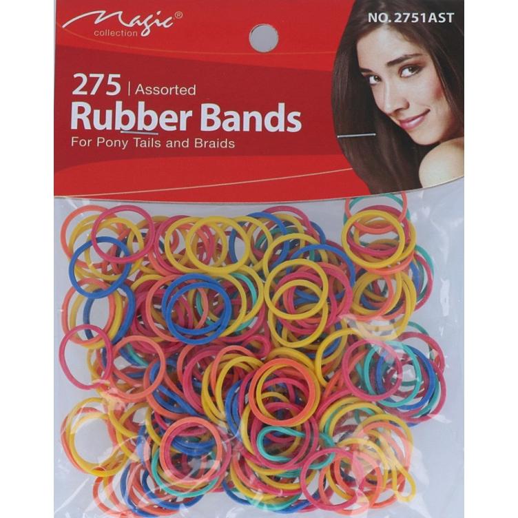 Magic Assorted Small Elastic Rubber Braiding Plaits Pony 275 Pcs