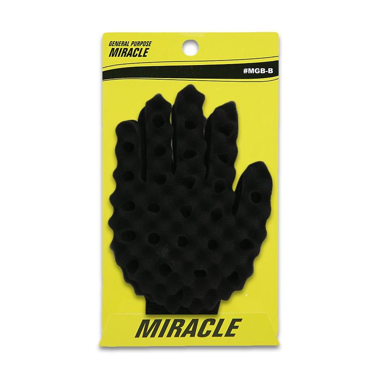 Miracle Hair Twist Brush Sponge Glove black