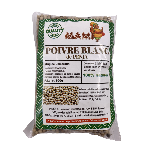 Pepper White Penja - Poivre Blanc de Penja 100g