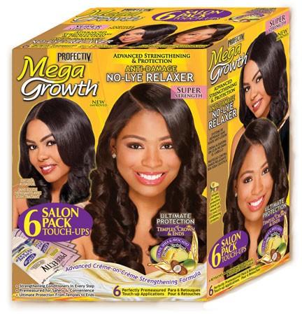 Profectiv Mega Growth No Lye Relaxer 6 Salon Pack Touch-Up Super