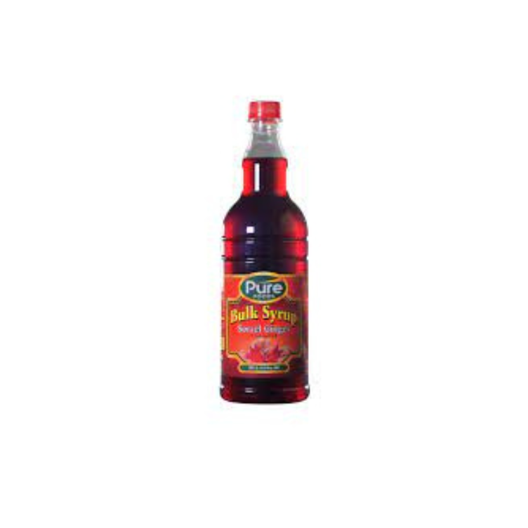 Pure Bulk Sorrel and Ginger Syrup 1 Litre