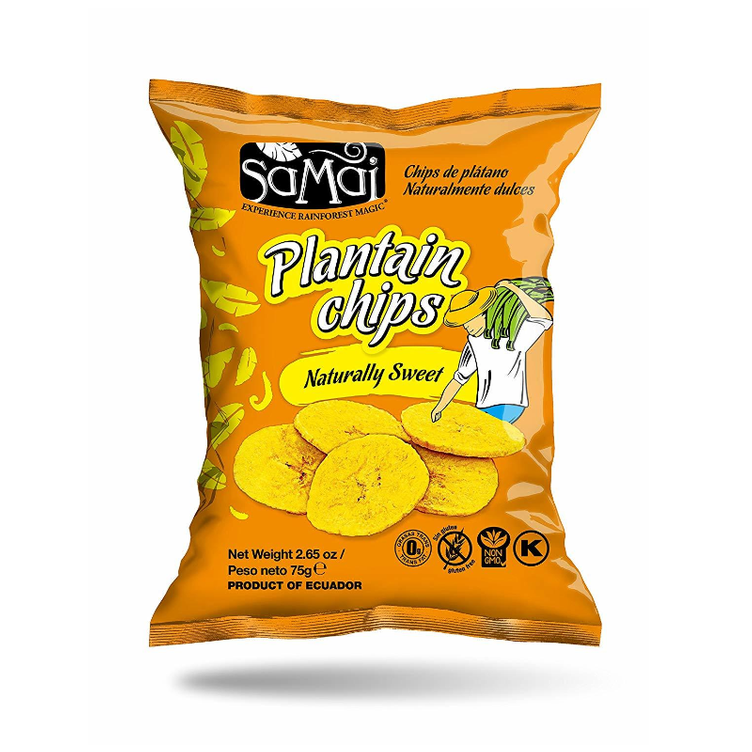 Samai Plantain Chips Naturally Sweet 75 g