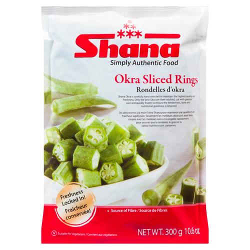 Shana Okra frozen sliced rings 300 g