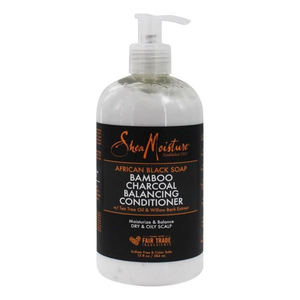 Shea Moisture African Black Soap Bamboo Charcoal Conditioner 384 ml