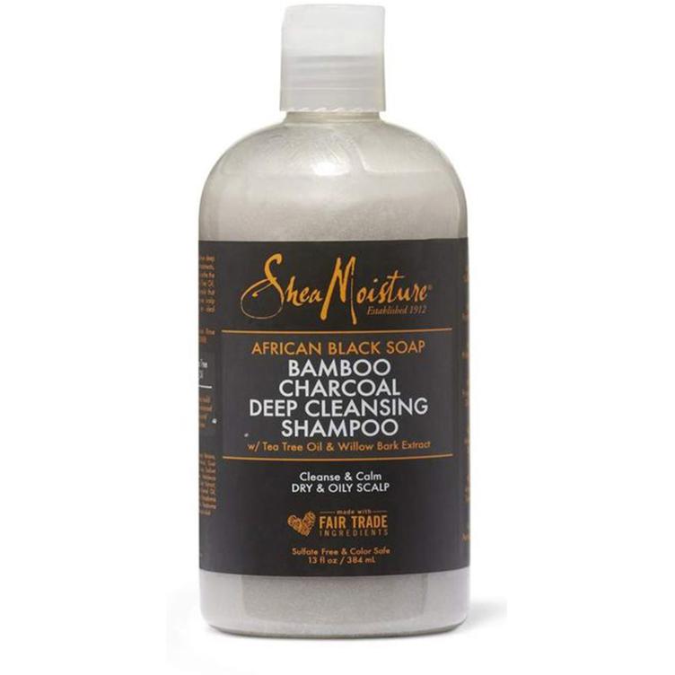 Shea Moisture African Black Soap Bamboo Charcoal Shampoo 384 ml