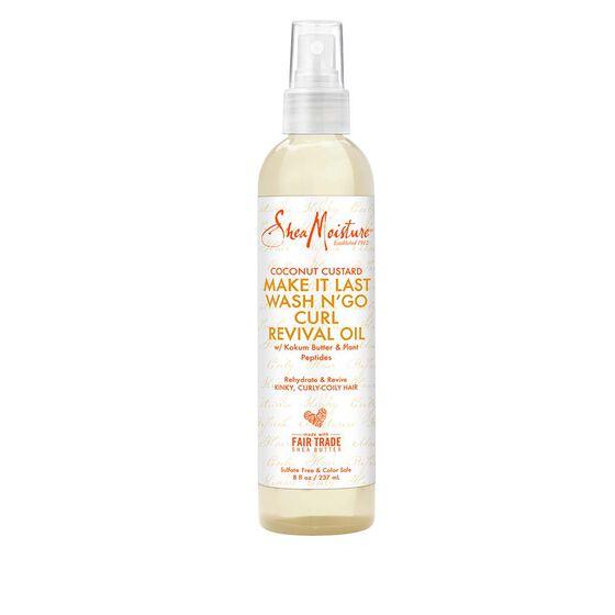 Shea Moisture Coconut Custard Make It Last Wash N` Go Curl Revival Oil 237 ml