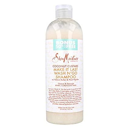 Shea Moisture Coconut Custard Make It Last Wash N` Go Shampoo 553 ml
