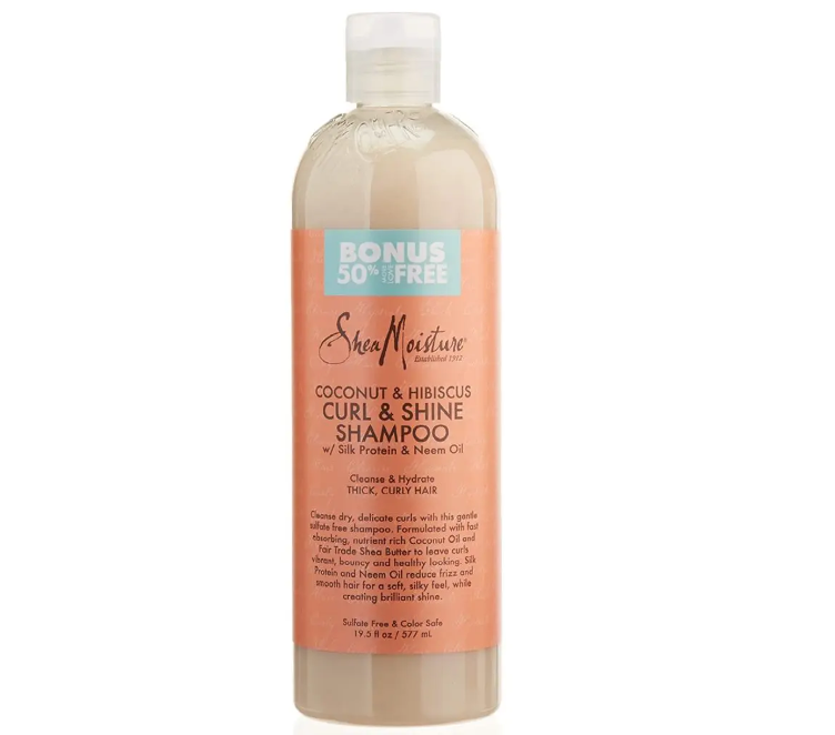 Shea Moisture Coconut & Hibiscus Curl & Shine Shampoo Bonus 577 ml