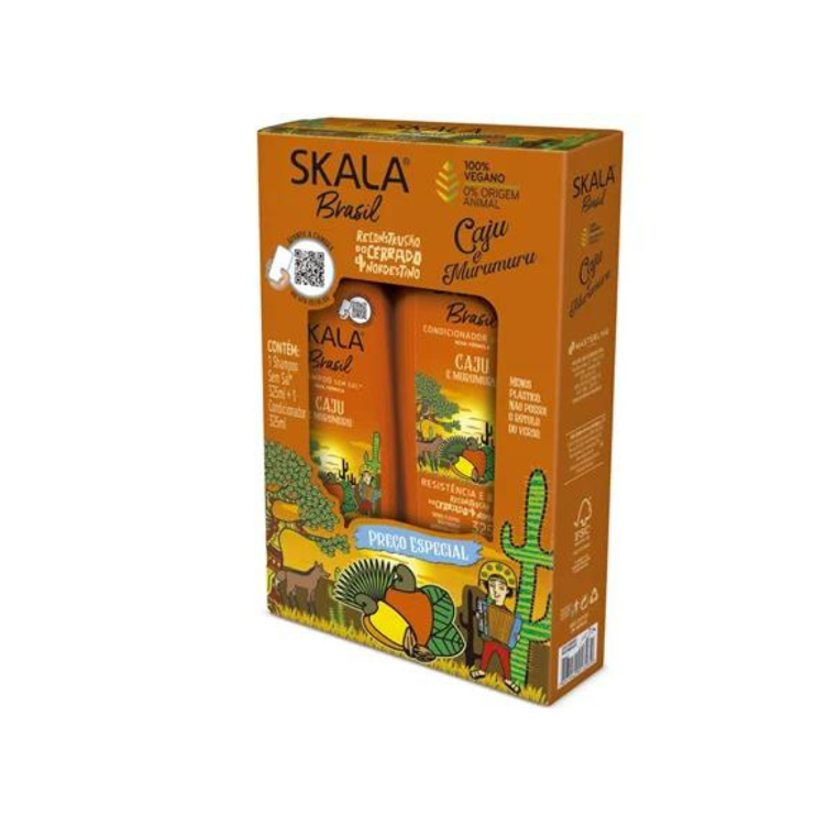 Skala Pack Caju e Murumuru Shampoo + Conditioner 650ml