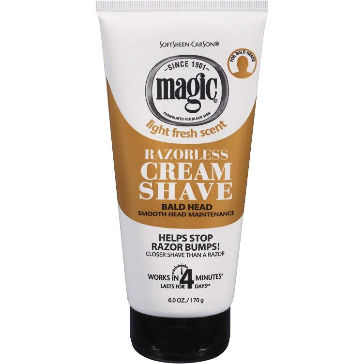 SoftSheen-Carson Magic Razorless Cream Shave Bald Head 170 g