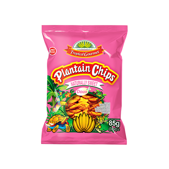 Tropical Gourmet extra sweet Plantain Chips 85g